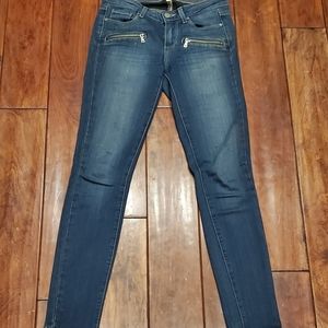 Paige Indio Zip blue jeans